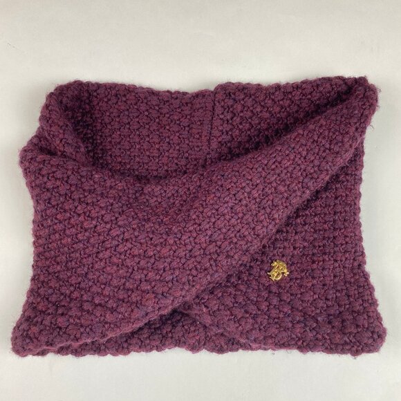 Tory Burch Wool Blend Chunky Knit Infinity Scarf - Picture 1 of 11